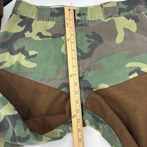 Vintage Cabelas Hunting Pants Men 36x32 Camouflage Brown Brush Guard Insulated - Picture 16 of 16